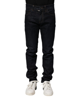 Schwarze Super-Skinny Jeans aus Baumwolle für Herren