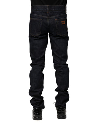 Schwarze Super-Skinny Jeans aus Baumwolle für Herren