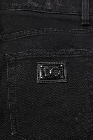 Black Cotton Skinny Men Denim Jeans
