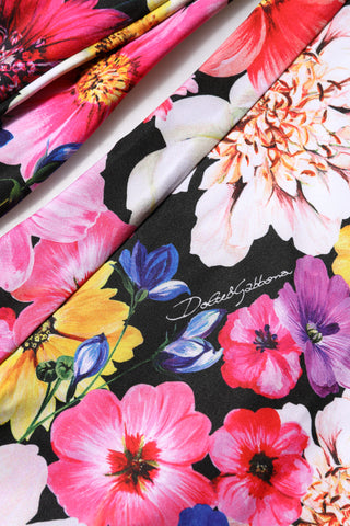 Mehrfarbige Leggings mit Blumenmuster und hoher Taille