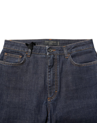 Blue Queen Patch AUDREY Mid Waist Denim Jeans