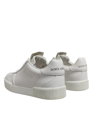 Zapatillas bajas de cuero blanco Miami para hombre