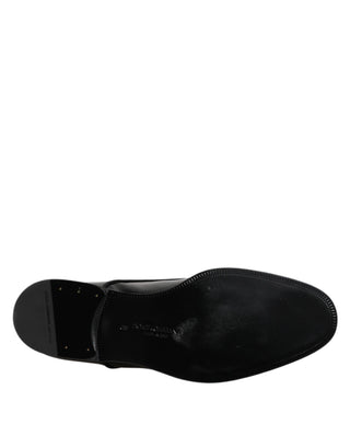 Schwarze Lackleder Derby Anzugschuhe