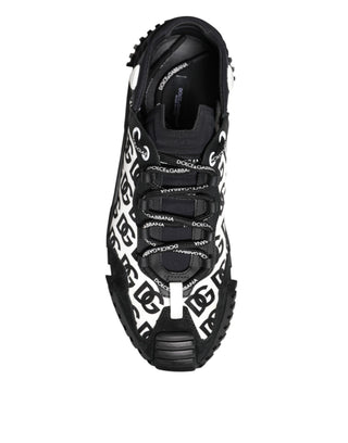 Schwarze Logo Schnür-Sneaker NS1 Low Top