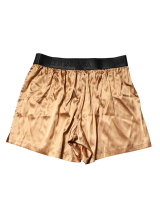 Beige Men Regular Boxer Eye Mask Set Underwear