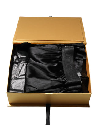 Schwarze Boxershorts mit Logo am Bund