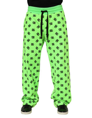 Grüne Jogginghose für Herren mit Logo-Print