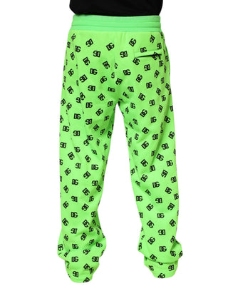 Grüne Jogginghose für Herren mit Logo-Print