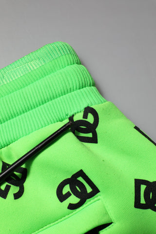 Grüne Jogginghose für Herren mit Logo-Print