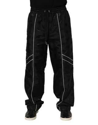 Schwarze Jogginghose aus Baumwolle