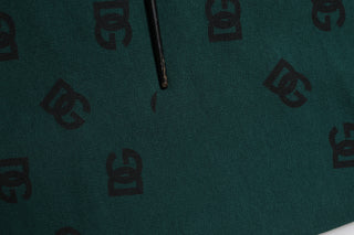 Green Logo Print Jogger Men Sweatpants Pants