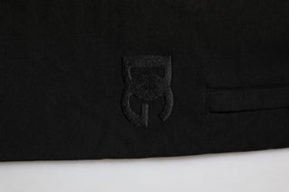 Schwarze Baumwoll-Jogginghose für Herren mit Logo-Band