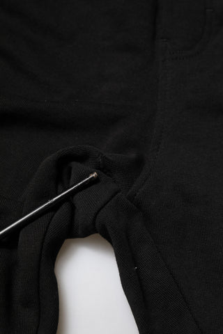 Schwarze Baumwoll-Jogginghose für Herren mit Logo-Band