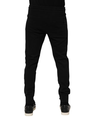 Schwarze Jogginghose aus Baumwolle für Herren