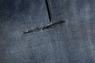 Blaue Washed Skinny Jeans mit Logo-Plakette für Herren