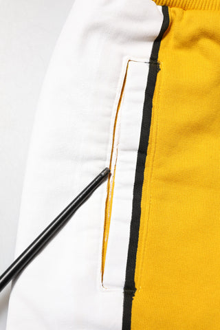 Gelbe Jogginghose aus Baumwolle mit Logo
