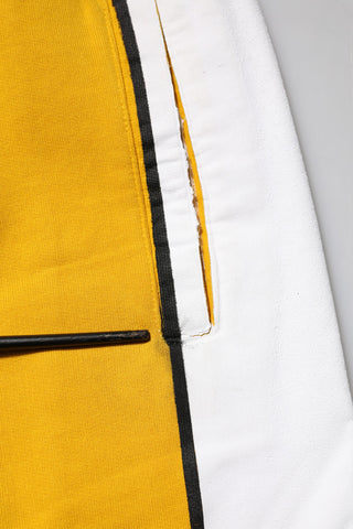 Yellow Cotton Drawstring Jogger Pants