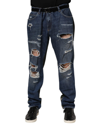 Blaue Baumwoll-Tarn-Jeans
