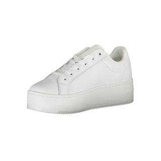 Zapatillas blancas de cuero para mujer