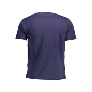 Blue Cotton Men's T-Shirt
