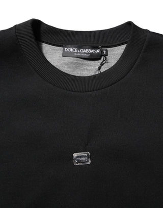 Black Modal DG Logo Plaque Pullover Sweater