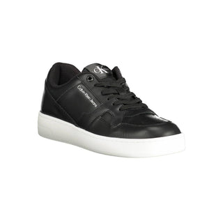 Schwarzer Polyester-Herren-Sneaker