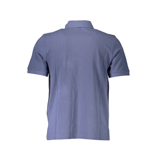 Blaues Baumwoll-Herren-T-Shirt
