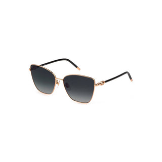 Goldfarbene Damen-Sonnenbrille aus Metall