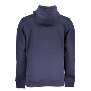 Blauer Baumwoll-Herren-Kapuzenpullover