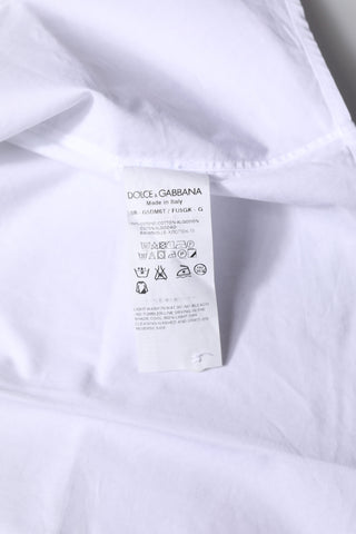 White Cotton GOLD Long Sleeves Formal Shirt