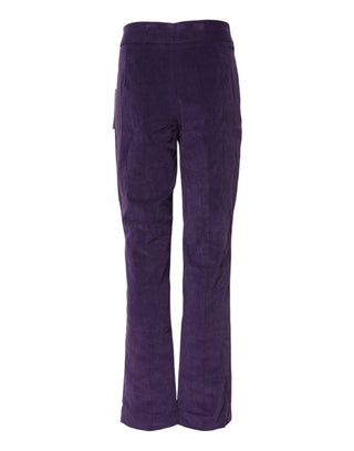 Lila High-Waist Schlaghose