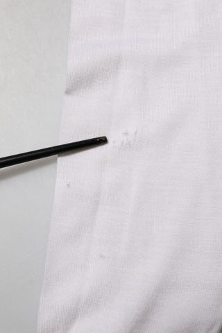 Weißer Kaschmirpullover mit V-Ausschnitt und Logo