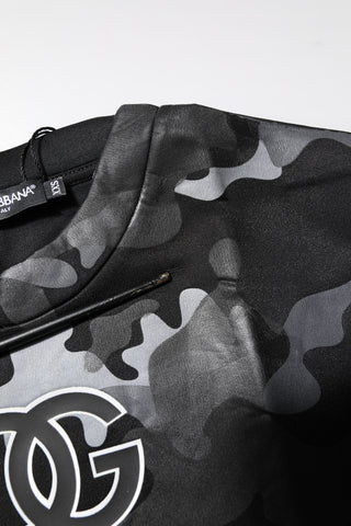 Black Camouflage Pullover Sweatshirt Sweater