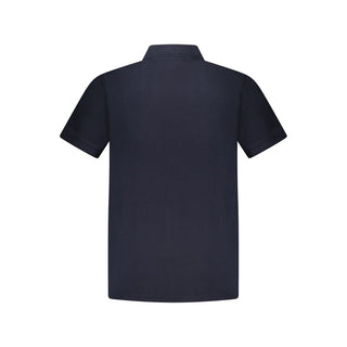 Blaues Baumwoll-Polohemd für Herren