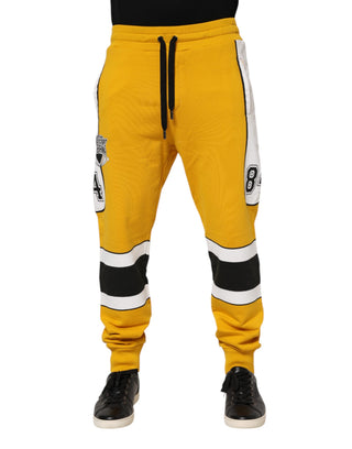 Pantalones jogger 100% algodón amarillos