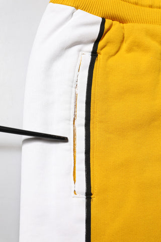 Gelbe Baumwoll-Logo-Sweatpants Jogginghose
