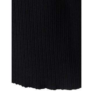 Schwarzes Seiden-T-Shirt