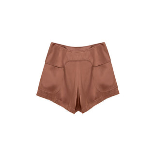 Shorts de viscosa rosa