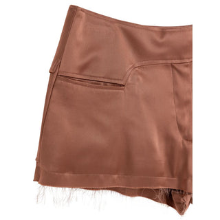 Shorts de viscosa rosa