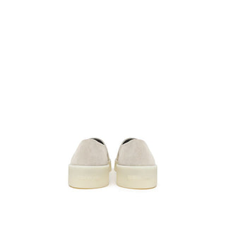 Gray Leather Moccassin