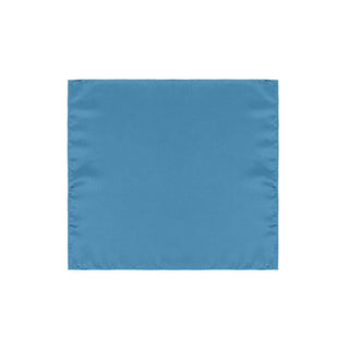 Pañuelo de bolsillo de seda azul claro