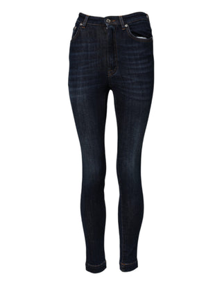 Blue GRACE High-Waist Skinny Jeans aus Denim