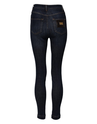 Blue GRACE High-Waist Skinny Jeans aus Denim