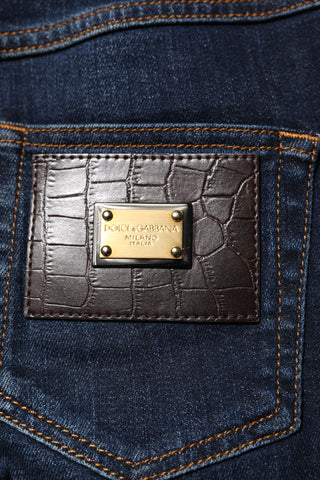 Blue GRACE High-Waist Skinny Jeans aus Denim