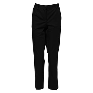 Schwarze Baumwollhose mit hoher Taille (elegant)