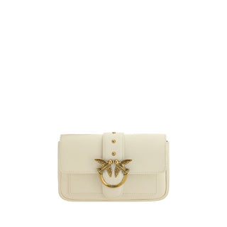 Bolso de hombro blanco de piel de ternero Bos Taurus