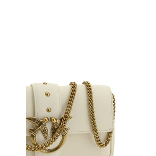 Bolso de hombro blanco de piel de ternero Bos Taurus