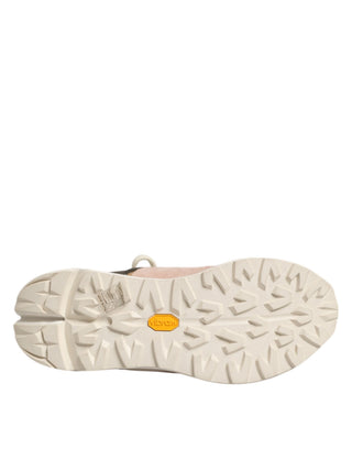 Zapatillas multicolor de ante para mujer con corte bajo