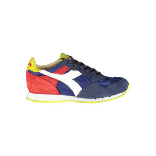 Zapatilla deportiva de mujer de cuero azul