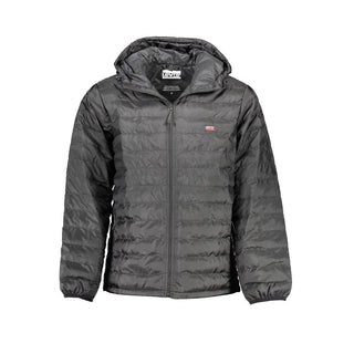 Herrenjacke aus schwarzem Polyester